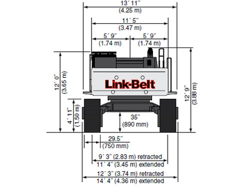 LBX LINK-BELT Large Excavator 800 X2 Crawler