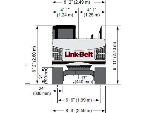LBX LINK-BELT Large Excavator 145 X3 Crawler