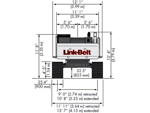 LBX LINK-BELT Large Excavator 700 X2 Crawler
