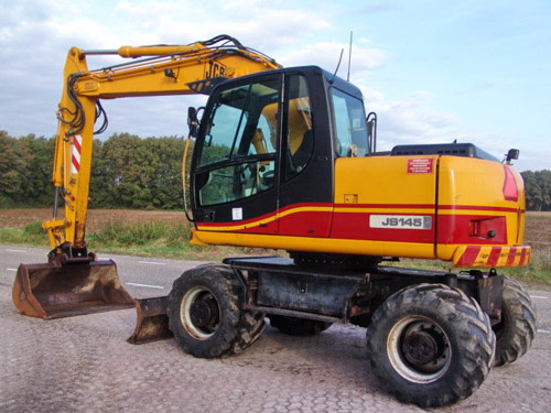JCB Large Excavator JS145W Wheel