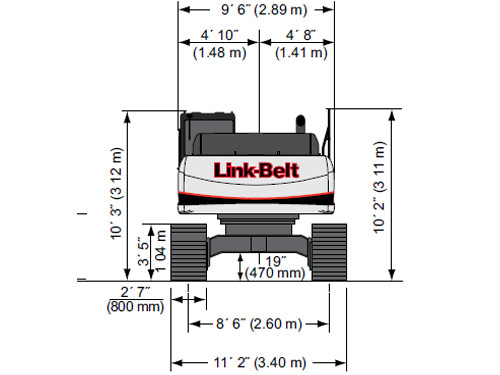 LBX LINK-BELT Large Excavator 300 X3 Crawler