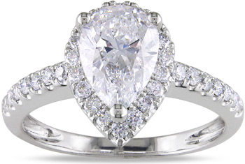 Miadora 14k White Gold 1 3/4ct TDW Certified Diamond Ring (F, I1) | Luxury Jewelry