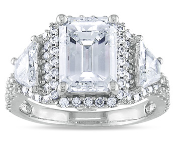 Miadora 14k White Gold 3 3/4ct TDW Certified Diamond Engagement Ring (E, SI1) | Luxury Jewelry