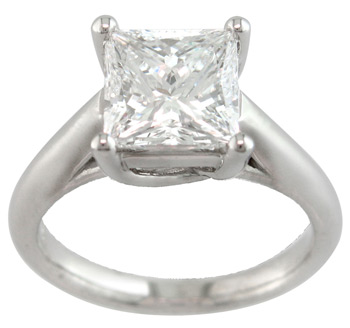14k White Gold 3 1/10ct TDW Certified Clarity-enhanced Diamond Ring (I, SI2) | Luxury Jewelry