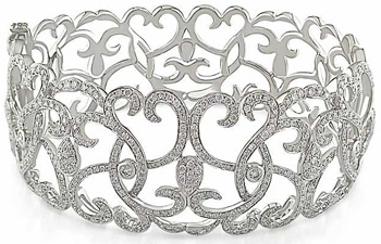 14k White Gold 4 1/3ct TDW Diamond Bracelet (G-H, SI1-SI2) | Luxury Jewelry