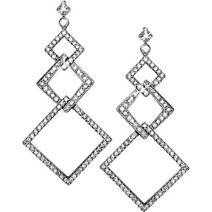 18k White Gold 1 1/4ct TDW Diamond Earrings (G-H, SI) | Luxury Jewelry