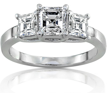 14k Gold 1 3/4ct TDW Certified Diamond Engagement Ring (F, SI1) | Luxury Jewelry