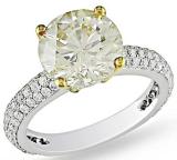 Miadora 14k Gold 3 3/5ct TDW Certified Diamond Engagement Ring (G-H, SI1-SI2) | Luxury Jewelry 