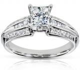 Palladium 1ct TDW Diamond Engagement Ring (H-I, I2-I3)(Size 5) | Luxury Jewelry