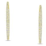 Miadora 14k Yellow Gold 7/8ct TDW Diamond Earrings (G-H, SI1-SI2) | Luxury Jewelry 