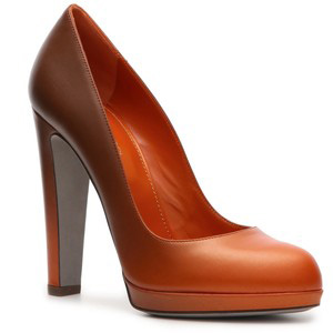 Sergio Rossi Ombre Pump - Orange - Women's Platform Pumps | Platformebi | პლატფორმები