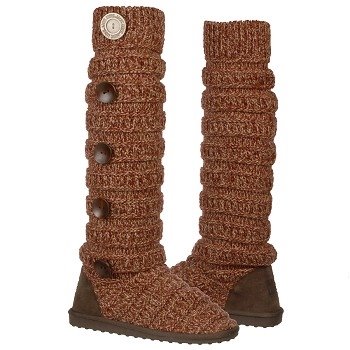 Muk Luks  Women's Marled Stripe   Crimson - Women's Boots