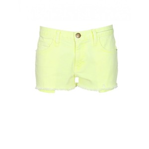 Current Elliott Yellow Neon Denim The Boyfriend Shorts - shorts | shortebi | შორტები