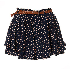 Hofn Style Double Chiffon Dark-navy Shorts - shorts | shortebi | შორტები