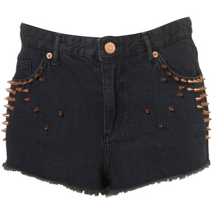 Studded High Waist Hotpants - shorts | shortebi | შორტები