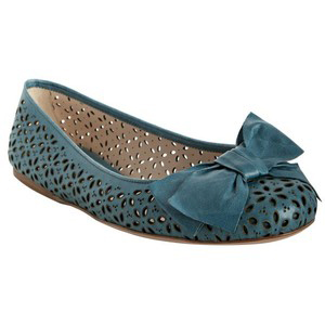 Prada Azzurro Leather  - Women's Ballet Flat