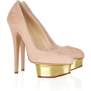 Charlotte Olympia Dolly suede platform pumps - Women's Platform Pumps | Platformebi | პლატფორმები