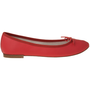 Repetto Lambskin Ballet In Coral - Women's Ballet Flat