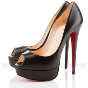 Black 150mm Peep Toe Platform pumps - Women's Platform Pumps | Platformebi | პლატფორმები