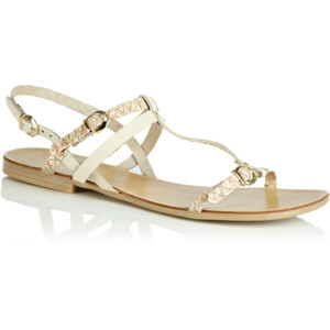 Oasis Snake Buckle Sandals - Women's Flat Sandals | Sandalebi | სანდალები