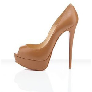 150mm Peep Toe Platform pump Brown - Women's Platform Pumps | Platformebi | პლატფორმები