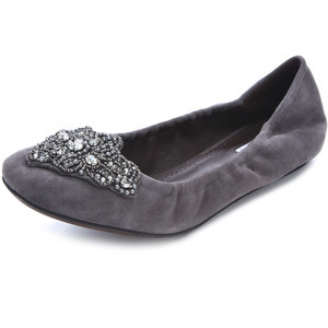 Vera Wang Loriana Suede Flats - Women's Ballet Flat