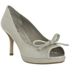 Prada Pale Grey  - Women's Platform Pumps | Platformebi | პლატფორმები