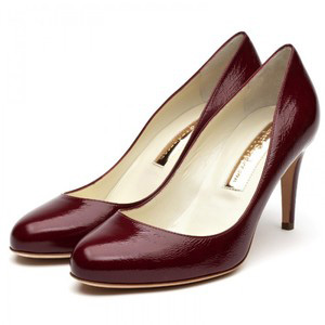 Rupert Sanderson Red Blade Mid Heel Pumps - Women's Platform Pumps | Platformebi | პლატფორმები