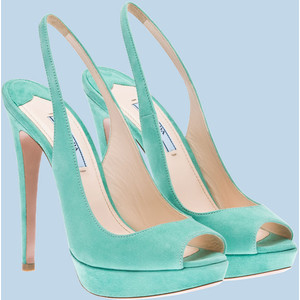 Prada Open-Toe - Women's Platform Pumps | Platformebi | პლატფორმები