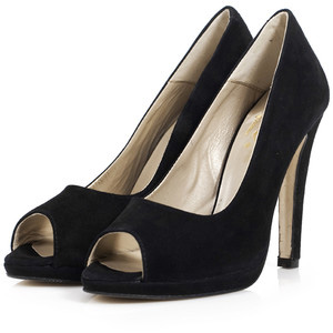 Fab Pumps Peeptoe Black - Women's Platform Pumps | Platformebi | პლატფორმები