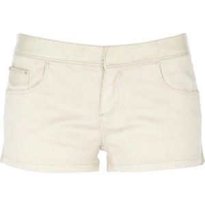 River Island Cream Pu Mix Shorts - shorts | shortebi | შორტები