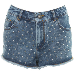 High Waist Star Studded Short - shorts | shortebi | შორტები