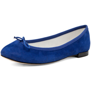 Repetto Metallic Flat in Marine - Women's Ballet Flat