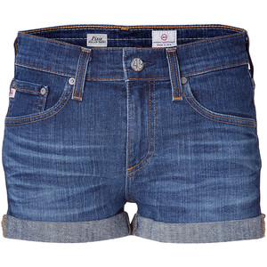 ADRIANO GOLDSCHMIED Blue Denim Roll-Up Pixie Shorts - shorts | shortebi | შორტები