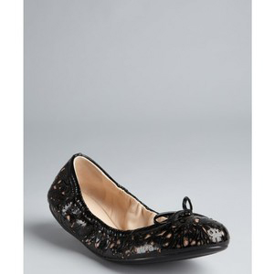 Prada Sport Black Floral Laser Cut - Women's Ballet Flat