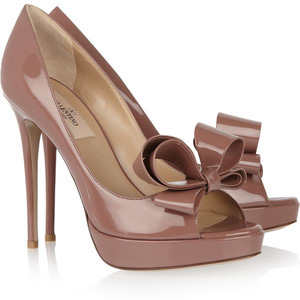 Valentino Patent-leather bow pumps - Women's Platform Pumps | Platformebi | პლატფორმები