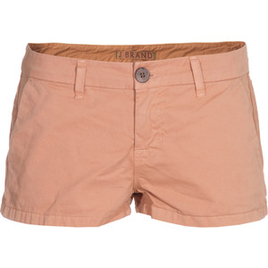 J Brand 1005 Callie Tigers Eye Clean-Cut Cotton Shorts - shorts | shortebi | შორტები