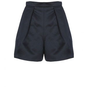 Carven Midnight Blue Structured High-Waisted Shorts - shorts | shortebi | შორტები