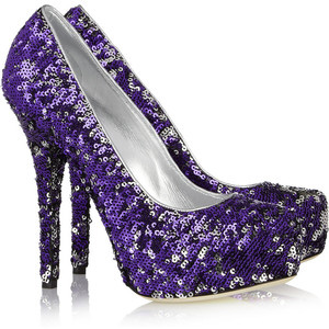 Dolce & Gabbana Sequined leather platform pumps - Women's Platform Pumps | Platformebi | პლატფორმები