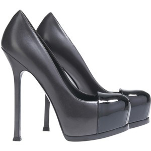 Yves Saint Laurent Grey I Black Plateau Pumps Tribtoo - Women's Platform Pumps | Platformebi | პლატფორმები
