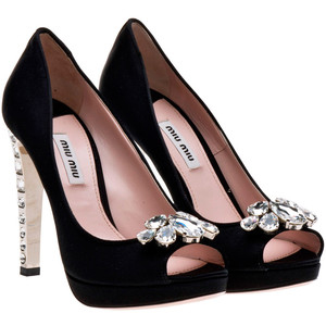 Miu Miu Peep - Toes - Women's Platform Pumps | Platformebi | პლატფორმები