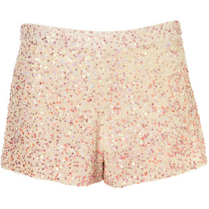 Dip Dye Sequin Shorts - shorts | shortebi | შორტები