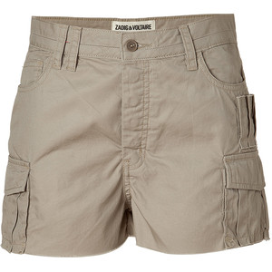 ZADIG & VOLTAIRE Mastic Cargo Cotton Pleko Shorts - shorts | shortebi | შორტები