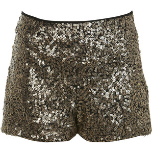 Gold Sequin Shorts - shorts | shortebi | შორტები