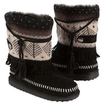 Muk Luks  Women's Ricki Short Boot   Ebony - Women's Boots