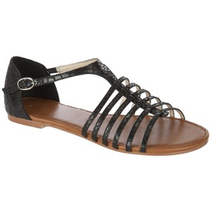 John Lewis Women Hastings Sandals Black - Women's Flat Sandals | Sandalebi | სანდალები