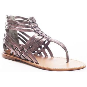 Guess Shoes Succeed - Pewter Lthr - Women's Flat Sandals | Sandalebi | სანდალები