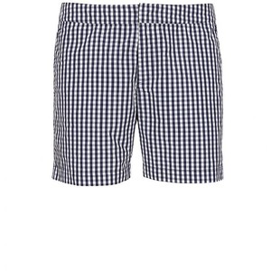 Orlebar Brown Blue And White Plaid Setter Bathing Shorts - shorts | shortebi | შორტები