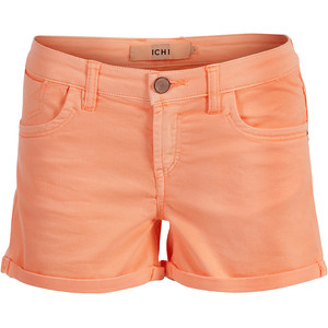 ICHI Shorts Hysa Neon Orange - shorts | shortebi | შორტები