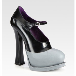 Prada Bicolor Leather  - Women's Platform Pumps | Platformebi | პლატფორმები